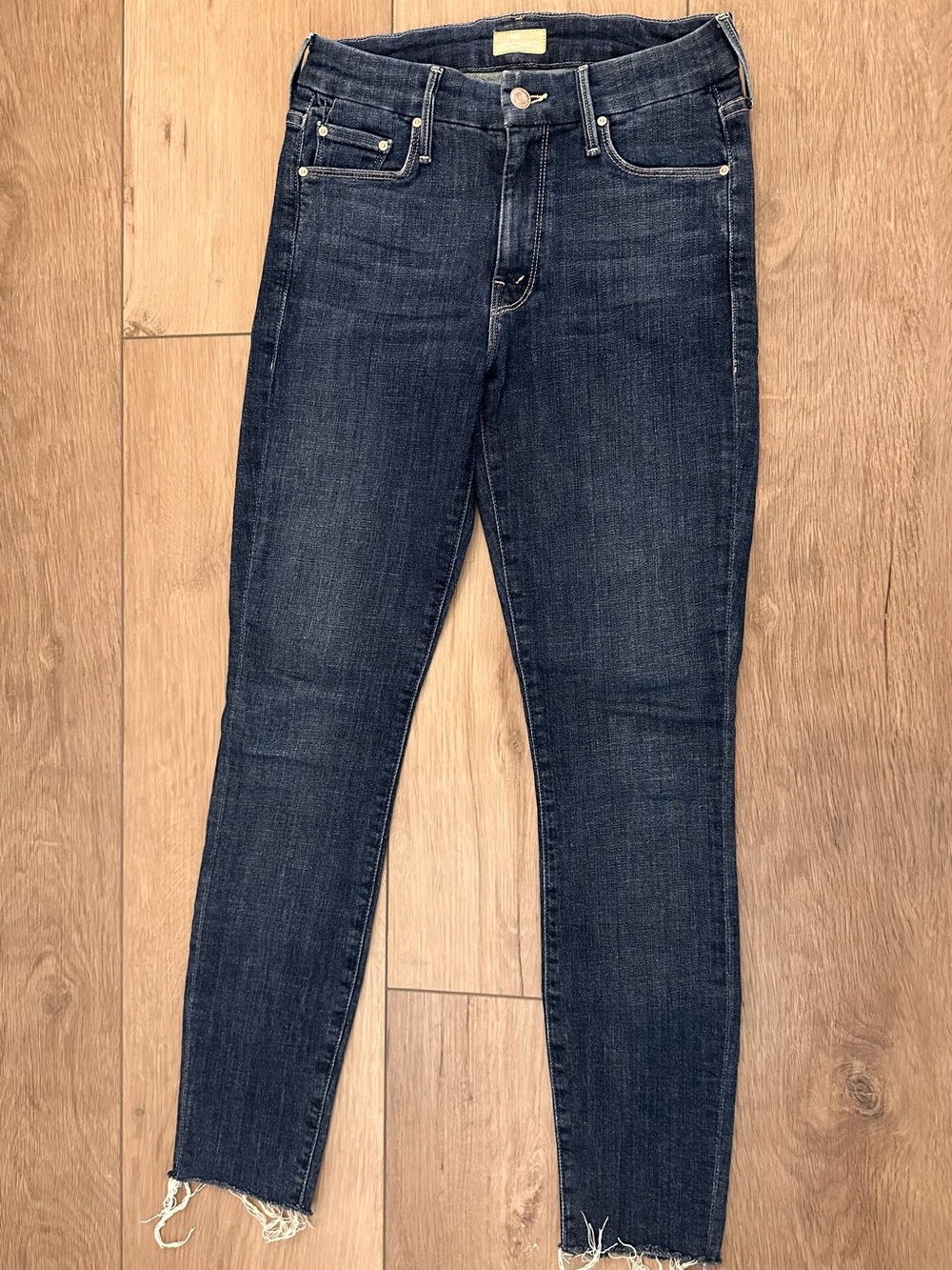 MOTHER Dark Indigo Skinny Jeans